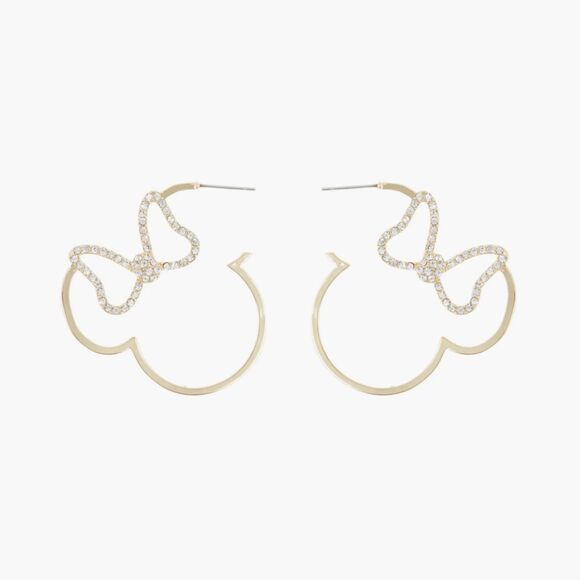 Disney x BAUBLEBAR - Minnie Mouse Outline Hoop Earrings - Picture 4 of 4